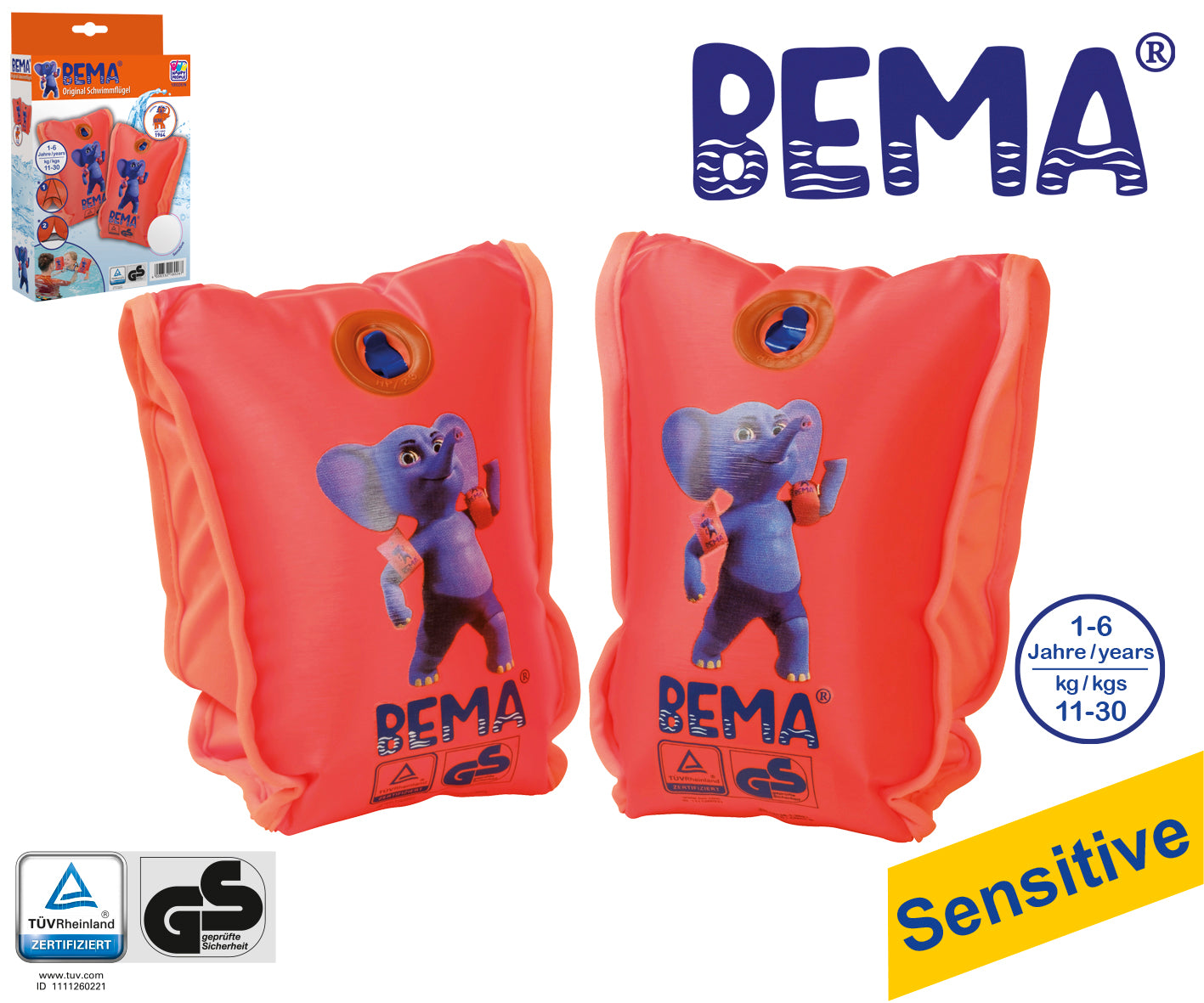 BEMA® Schwimmflügel „Soft“: Mit weicher Innenseite
